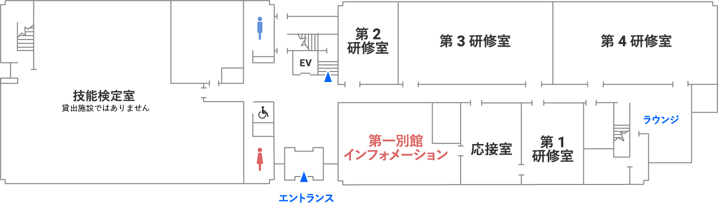 本館 5階の全体図