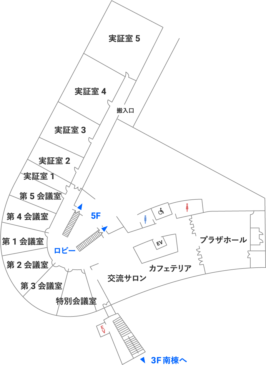 本館 4階の全体図